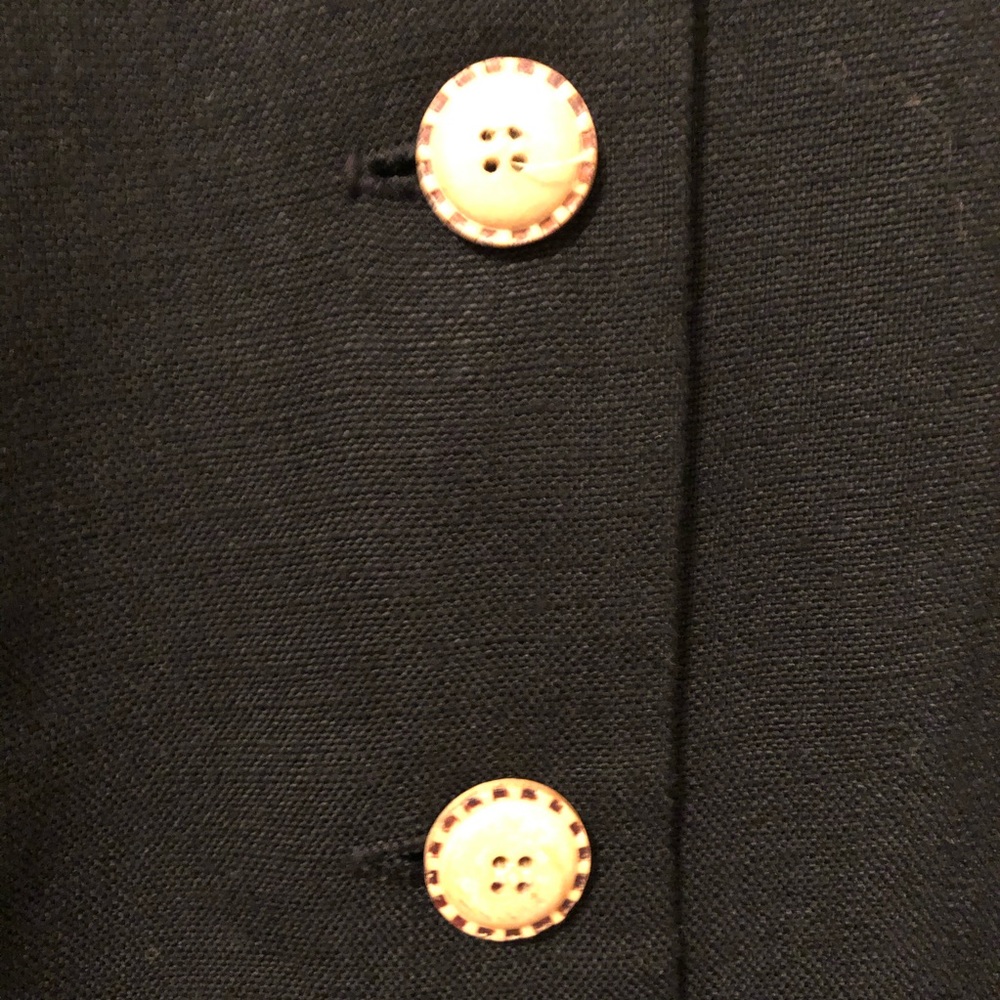 Maggy London Dress Juniors Size 13 Black Button - Picture 3 of 8